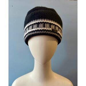 IGLOOS Thick Black Fleece Lined Trim Beanie sz OS (Unisex)